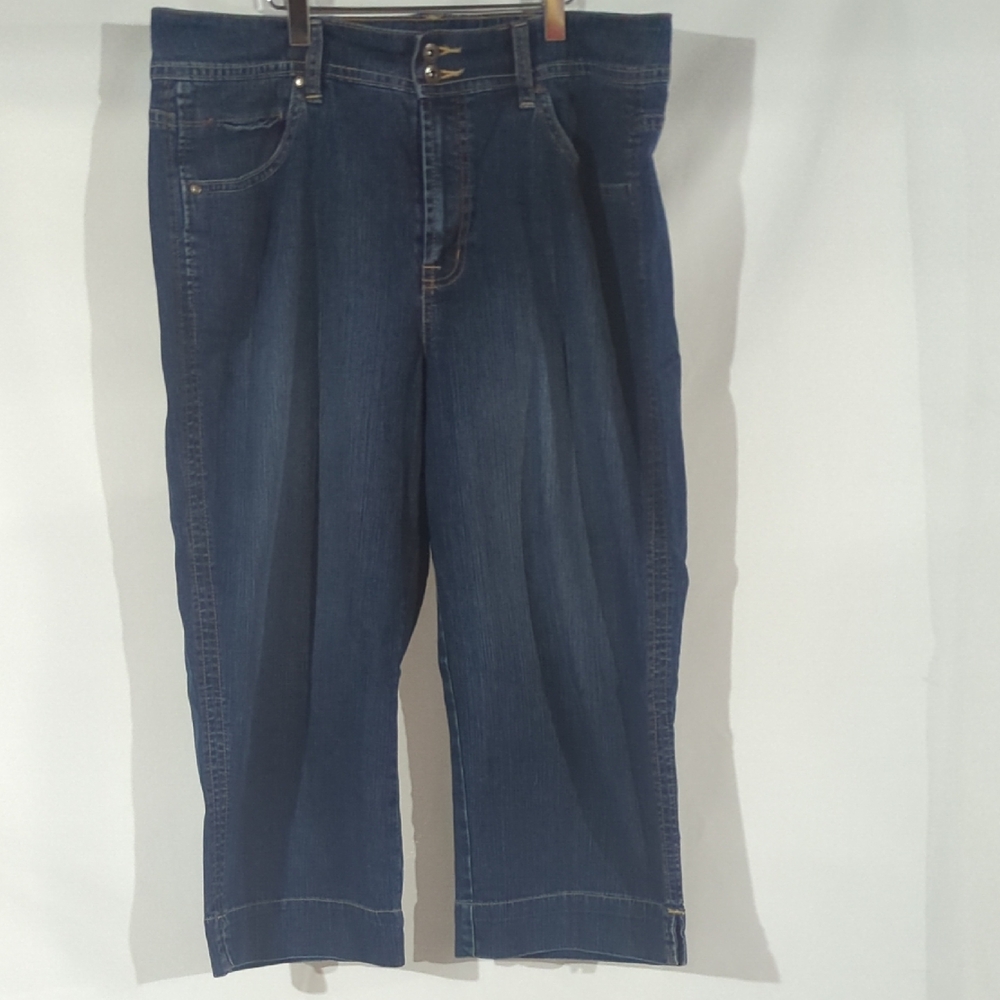 Classic Indigo Denim Capris